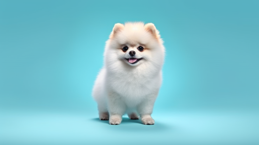 pomeranian with a Kennel haircut