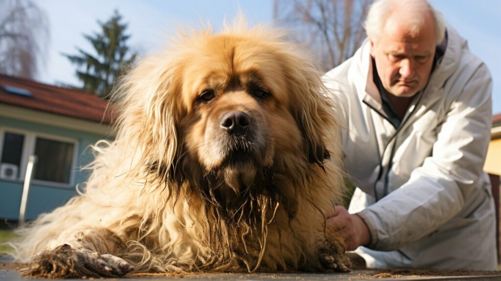 Regular vet check-ups and hair loss management