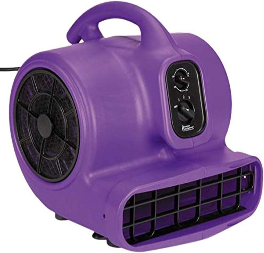 Master Equipment PetEdge Blue Force Air Dryer with Cage – Quiet Pet Fur Dryer Offers 3 Speeds Up to 2,000 CFM, 0.33 HP