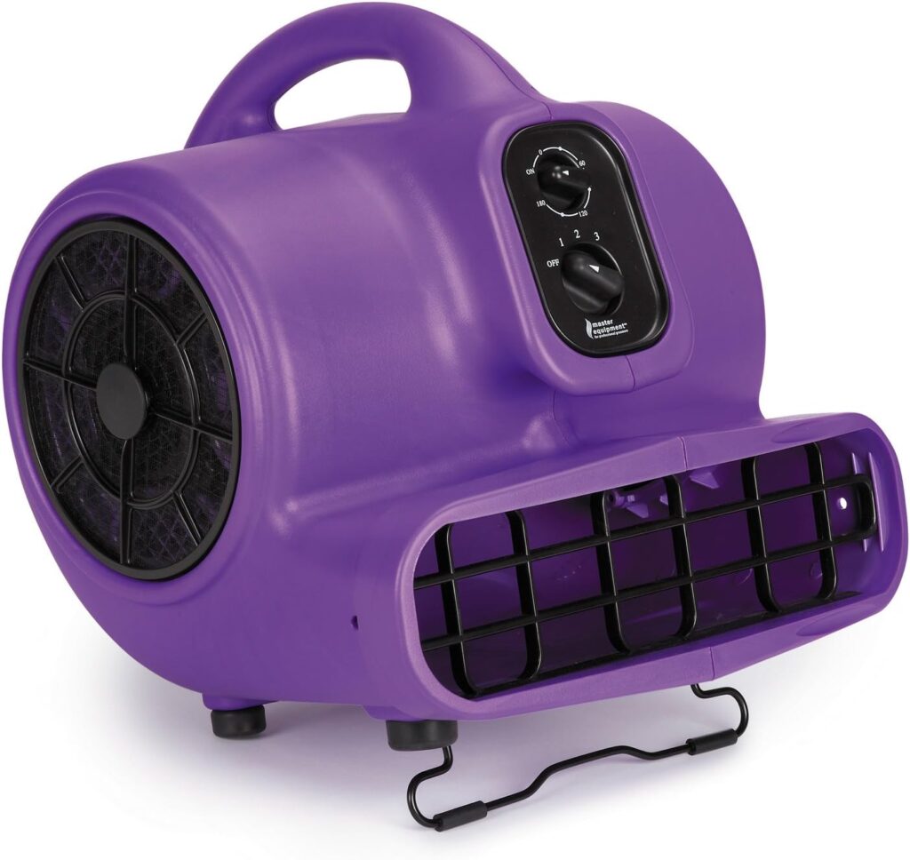 Master Equipment PetEdge Blue Force Air Dryer with Cage – Quiet Pet Fur Dryer Offers 3 Speeds Up to 2,000 CFM, 0.33 HP