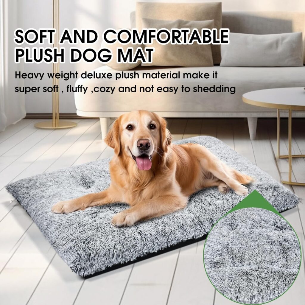 MINGT Dog Bed, Washable Dog Bed for Large Dogs Kennel pad, Anti-Slip Pet Sleeping for Medium Small Dogs Indoor Outdoor Use (XL(43 x 29 in))