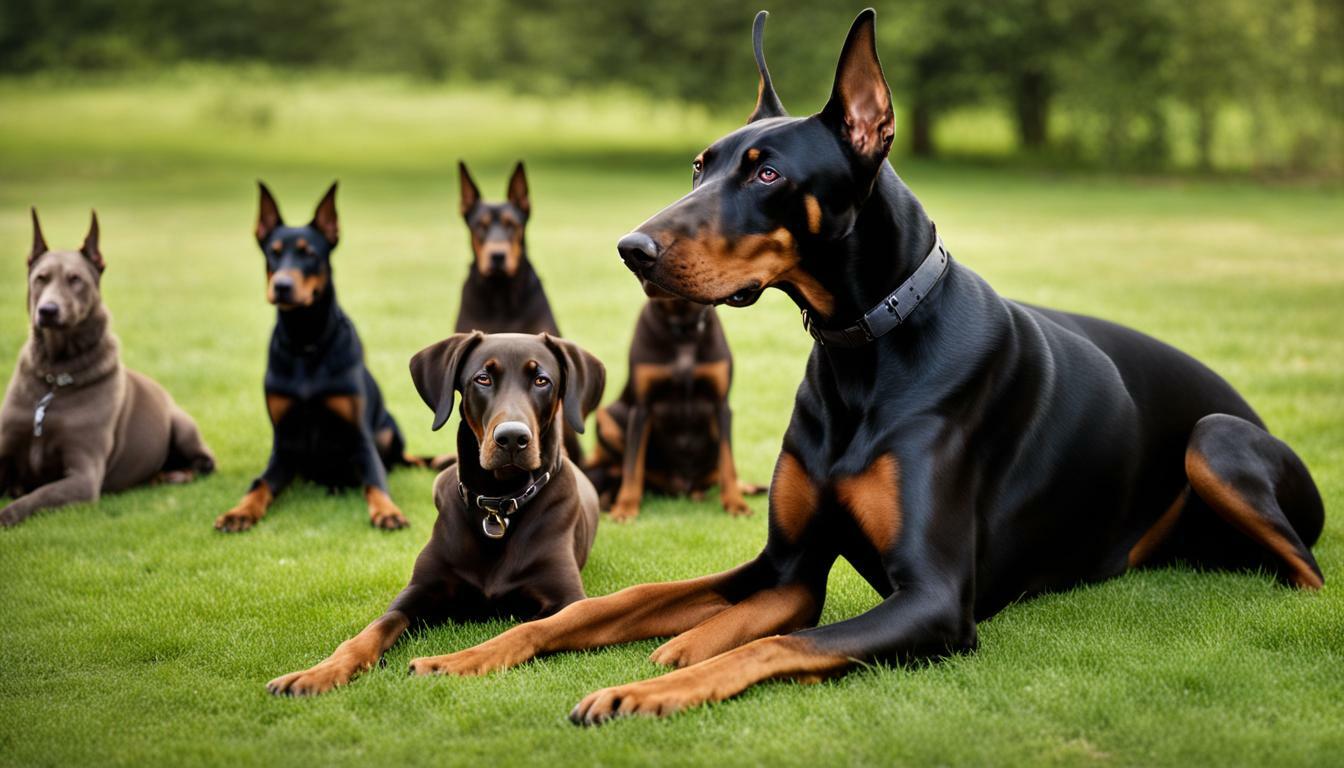 are dobermans good with other dogs